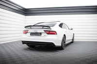 Heck Ansatz Flaps Diffusor V.3 Für Mercedes-Benz V-Klasse AMG-Line W447 Facelift Schwarz Hochglanz