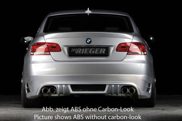 Rieger Heckansatz carbon look für BMW 3er E93 Cabrio 03.07-02.10 (bis Facelift)