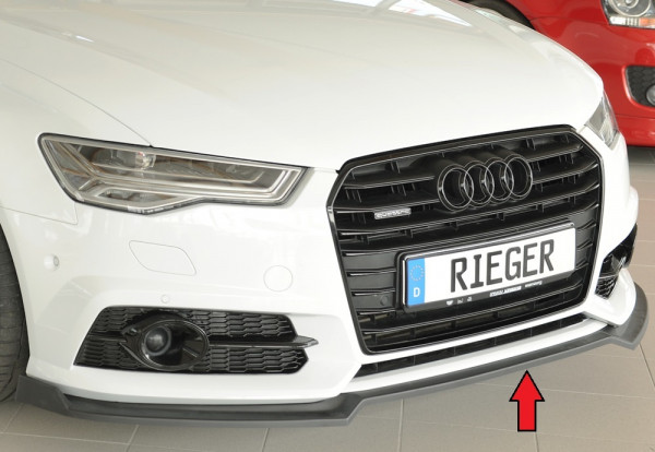 Rieger Spoilerschwert matt schwarz für Audi A6 (4G/C7) Lim. 09.14- (ab Facelift)