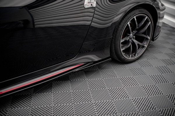 Seitenschweller Ansatz Für V.2 Für Nissan 370Z Nismo Facelift Schwarz Hochglanz