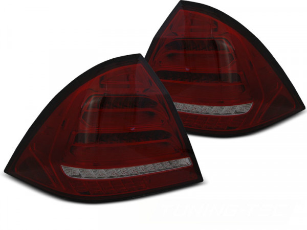 LED BAR Rücklichter rot getönt dynamische Blinker passend für Mercedes W203 Limousine 00-04