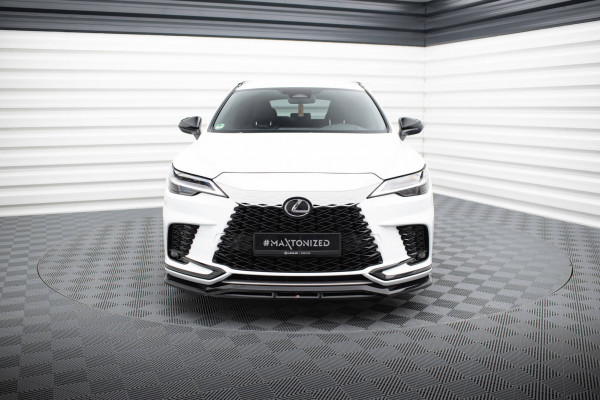 Front Ansatz Für Lexus RX F-Sport Mk5 Schwarz Hochglanz