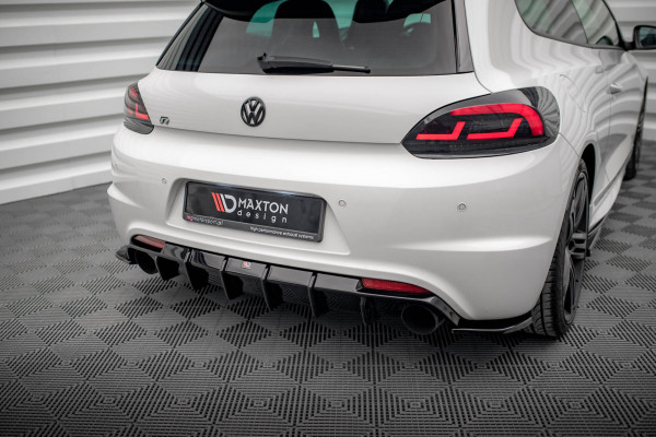 Diffusor Heck Ansatz V.1 Für Volkswagen Scirocco R Mk3 Schwarz Hochglanz