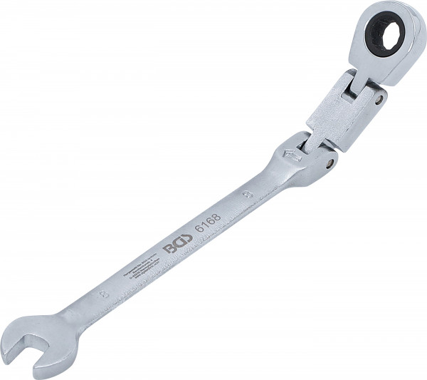 BGS Doppelgelenk-Ratschenring-Maulschlüssel SW 8 mm