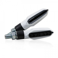 SMD-Blinker "Slight" weiss getönt M8 E-geprüft – Paar SMD-Blinker "Slight" weiss getönt M8 E-geprüft – Paar