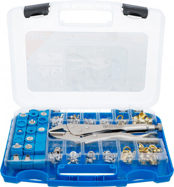 Ösen-Druckknopf-Sortiment 275-tlg. mit Gripzange