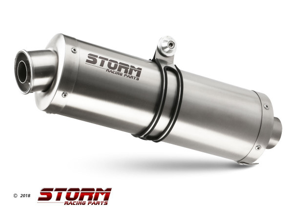 Storm by MIVV Oval Endschalldämpfer passend für CF MOTO 650 MT 21-23