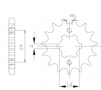 Ritzel 12 Zähne Teilung 420 passend für Aprilia RS4 50 Ritzel 12 Zähne Teilung 420 passend für Aprilia RS4 50
