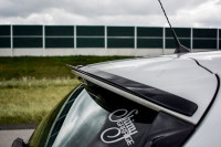 Spoiler CAP Für Renault Clio Mk4 Schwarz Hochglanz