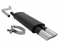 Novus Sportauspuff passend für VW Polo 2/3 86C 2x76mm SR-Design Novus Sportauspuff passend für VW Polo 2/3 86C 2x76mm SR-Design