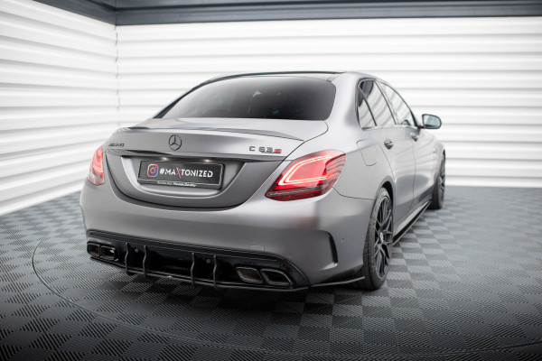 Street Pro Heck Ansatz Flaps Diffusor Für Mercedes-AMG C63 Limousine / Kombi W205 Facelift
