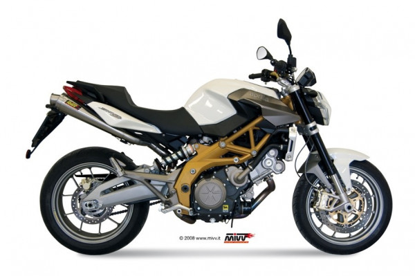 MIVV 2x X-cone In Edelstahl Für APRILIA SHIVER 750 08-