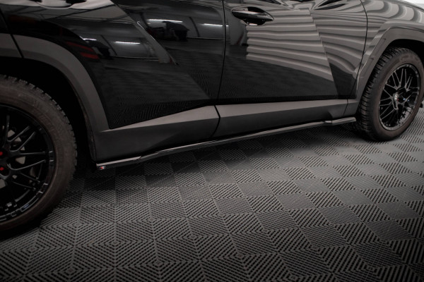 Seitenschweller Ansatz Für Hyundai Tucson Mk4 Schwarz Hochglanz
