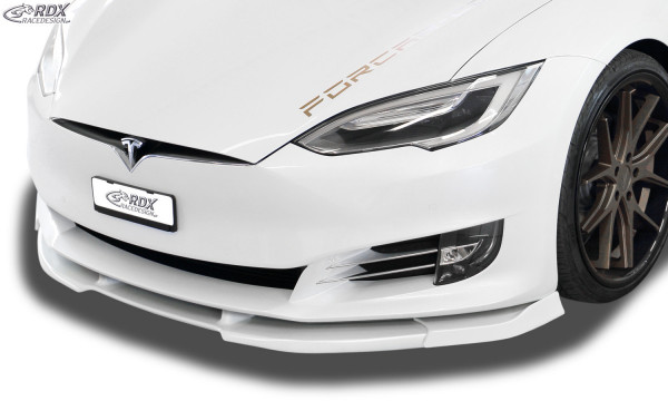 RDX Frontspoiler VARIO-X für TESLA Model S 2016+ Frontlippe Front Ansatz Vorne Spoilerlippe