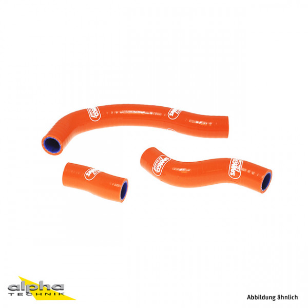 SAMCO SPORT Siliconschlauch Kit orange für KTM 450 SMR 450 SX-F 450 XC-F Modelljahr 2011-2012