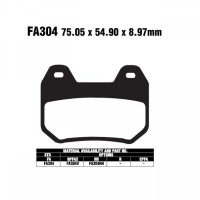 EBC FA304 Bremsbeläge passend für BMW Motorrad EBC FA304 Bremsbeläge passend für BMW Motorrad