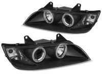 Scheinwerfer Angel Eyes CCFL schwarz passend für BMW Z3 01.96–02 Scheinwerfer Angel Eyes CCFL schwarz passend für BMW Z3 01.96–02