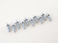 Radschrauben Set (10 Stk.) M12x1,5 Kugelbund silber – Schaftlänge 29mm Radschrauben Set (10 Stk.) M12x1,5 Kugelbund silber – Schaftlänge 29mm