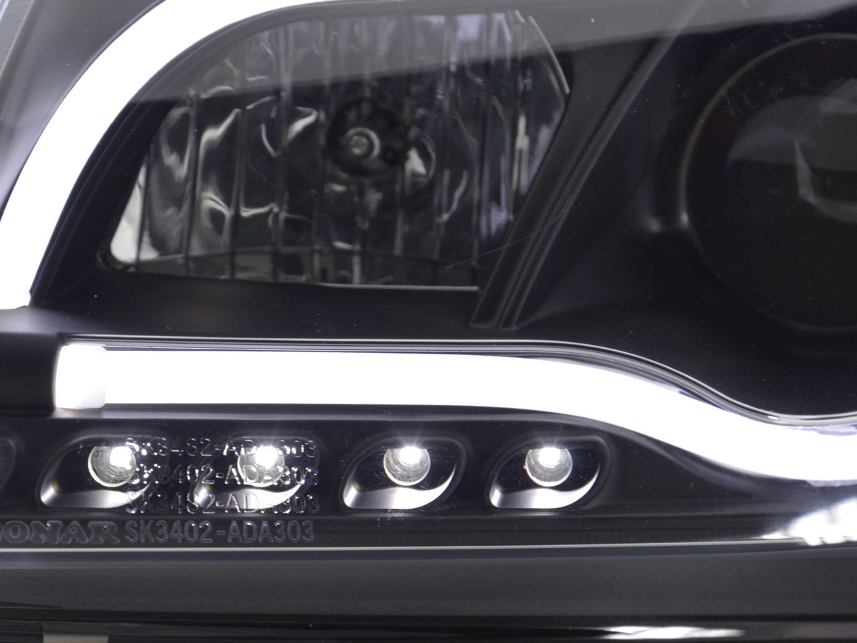 Scheinwerfer Set Daylight LED TFL-Optik Audi A3 Typ 8P/8PA 03-08 schwarz, Scheinwerfer, Fahrzeugbeleuchtung, Auto Tuning