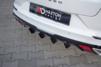 Diffusor Heck Ansatz Für Kia ProCeed GT Mk1 Schwarz Hochglanz