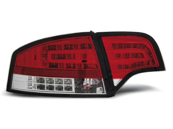 LED Rücklichter rot weiß passend für Audi A4 B7 11.04–03.08 Limousine