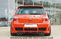 Rieger Diffusor carbon look für VW Golf 4 10.97-03 Ausführung: Schwarz matt