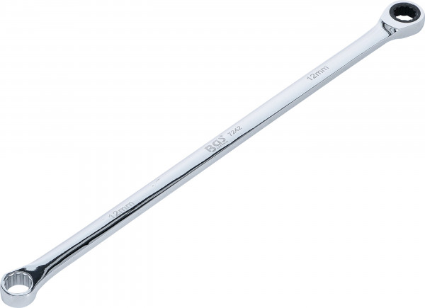 Ratschenring- und Ringschlüssel 12 mm extra lang