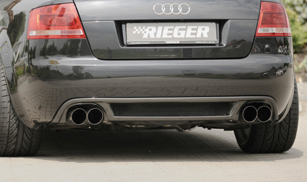 Rieger Heckeinsatz carbon look für Audi A4 (8H) Cabrio 04.02-12.05 (bis Facelift)