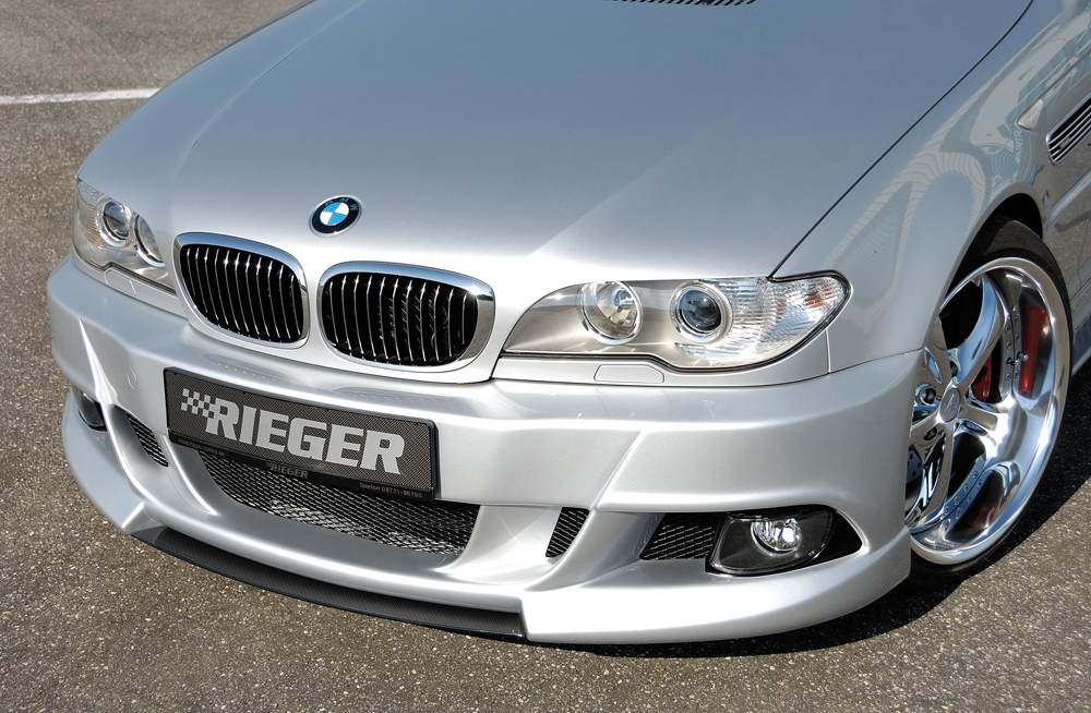 Rieger Spoilerschwert carbon look für BMW 3er E46 Coupé 02