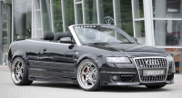 Rieger Seitenschweller links carbon look für Audi A4 (8H) Cabrio 01.06- (ab Facelift) Ausführung: Schwarz matt