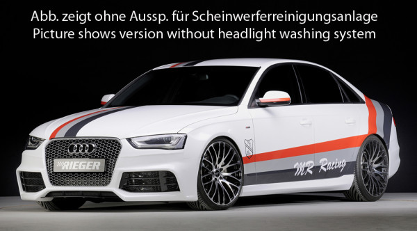 Rieger Spoilerstoßstange für Audi A4 S4 (B8/B81) Lim. 01.12- (ab Facelift)