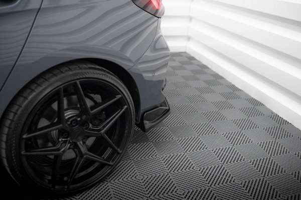 Heck Ansatz Flaps Diffusor V.4 Für BMW 1er M-Paket / M135i / 128ti F40 Schwarz Hochglanz