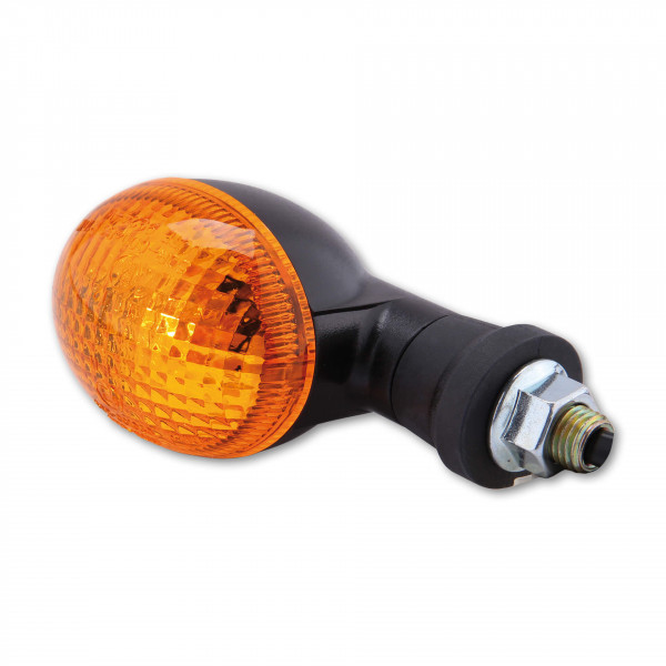 SHIN YO Oval Mini-Blinker schwarz/orange E-geprüft