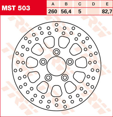 Bremsscheibe starr MST503