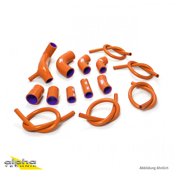 SAMCO SPORT Siliconschlauch Kit orange für Ducati Desmosedici RR Modelljahr 2008