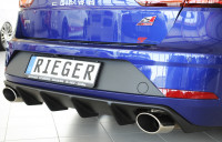 Rieger Heckeinsatz matt schwarz für Seat Leon Cupra (5F) 5-tür. (ST/Kombi) 01.17- (ab Facelift) Ausführung: Schwarz matt