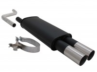 Novus Sportauspuff passend für VW Polo 2/3 86C 2x76mm RL-Design Novus Sportauspuff passend für VW Polo 2/3 86C 2x76mm RL-Design