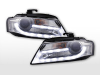 Xenon Scheinwerfer Set mit LED Tagfahrlicht chrom passend für Audi A4 B8 8K (2007–2011) Xenon Scheinwerfer Set mit LED Tagfahrlicht chrom passend für Audi A4 B8 8K (2007–2011)