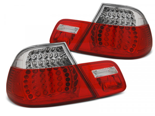 LED Rücklichter rot weiß dynamische Blinker passend für BMW E46 04.99-03.03 Coupé