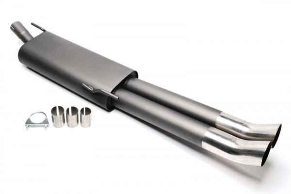 TA Technix Sportendschalldämpfer 2x76mm DTM passend für VW Golf III Variant, Vento