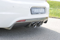 Rieger Heckeinsatz für R-Line Heckschürze carbon look für VW Scirocco 3 (13) 2-tür. 08.08-04.14 (bis Ausführung: Schwarz matt