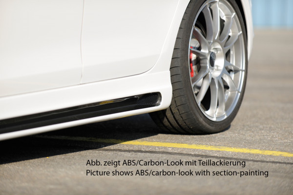Rieger Seitenschweller rechts carbon look für VW Golf 6 GTI 3-tür.