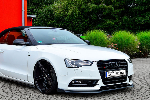 Cup Frontspoilerlippe mit Wings für Audi A5 B8 Facelift Bj. 2011-2016