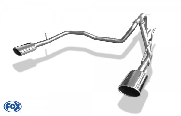 FOX Endrohrsystem Edelstahl passend für Dodge Nitro Typ 32 rechts/links