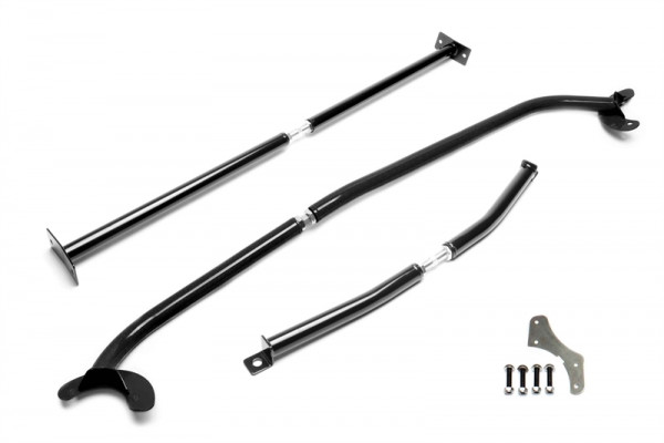 TA Technix Stahl-Domstreben Kit, schwarz passend für Audi A3 8L/Seat Toledo 1M, Leon 1M/Skoda Octavi