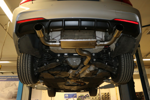 FOX Endschalldämpfer passend für BMW F30/31 335d - quer Ausgang rechts/links - 1x90 Typ 10