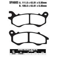 EBC SFA603 HH Scooter Bremsbeläge passend für Honda EBC SFA603 HH Scooter Bremsbeläge passend für Honda