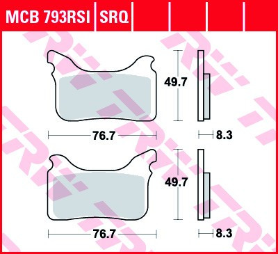 Scheibenbremsbeläge MCB793RSI