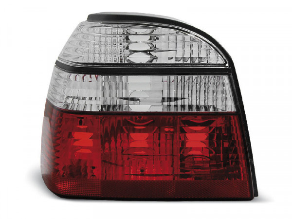 Rücklichter rot weiß passend für VW Golf 3 09.91-08.97 rot Weiß