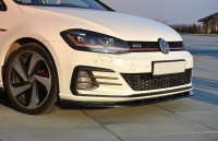 Front Ansatz Für VW GOLF 7 GTI FACELIFT V.1 Schwarz Matt